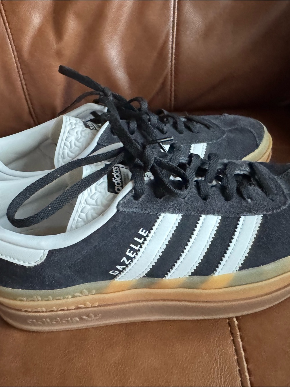 Adidas Gazelle Bold W7 Black/White Platform